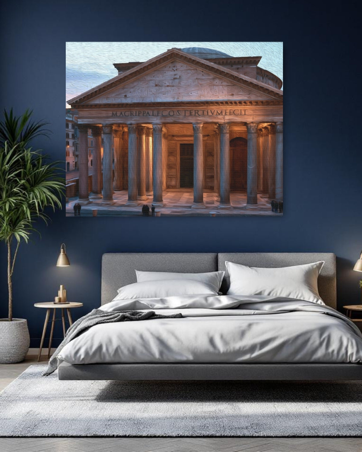 Rome, Italy | Pantheon Rome Italy | Original Series Gallery Canvas detail