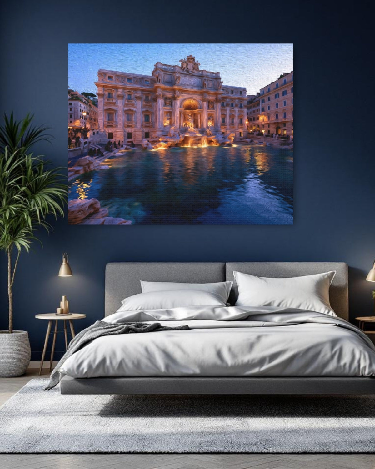 Rome, Italy | Trevi Fountain Rome | Original Series Gallery Canvas detail