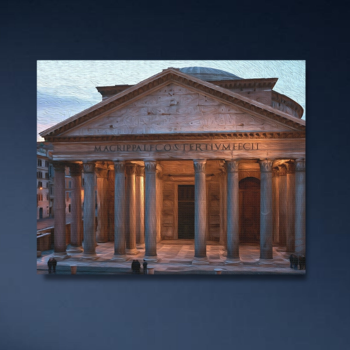 Rome, Italy | Pantheon Rome Italy | Original Series Gallery Canvas close-up detail