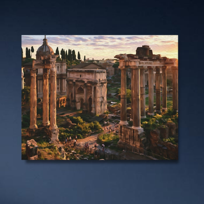 Rome, Italy | Roman Forum Arch of Septimius | Original Series Gallery Canvas