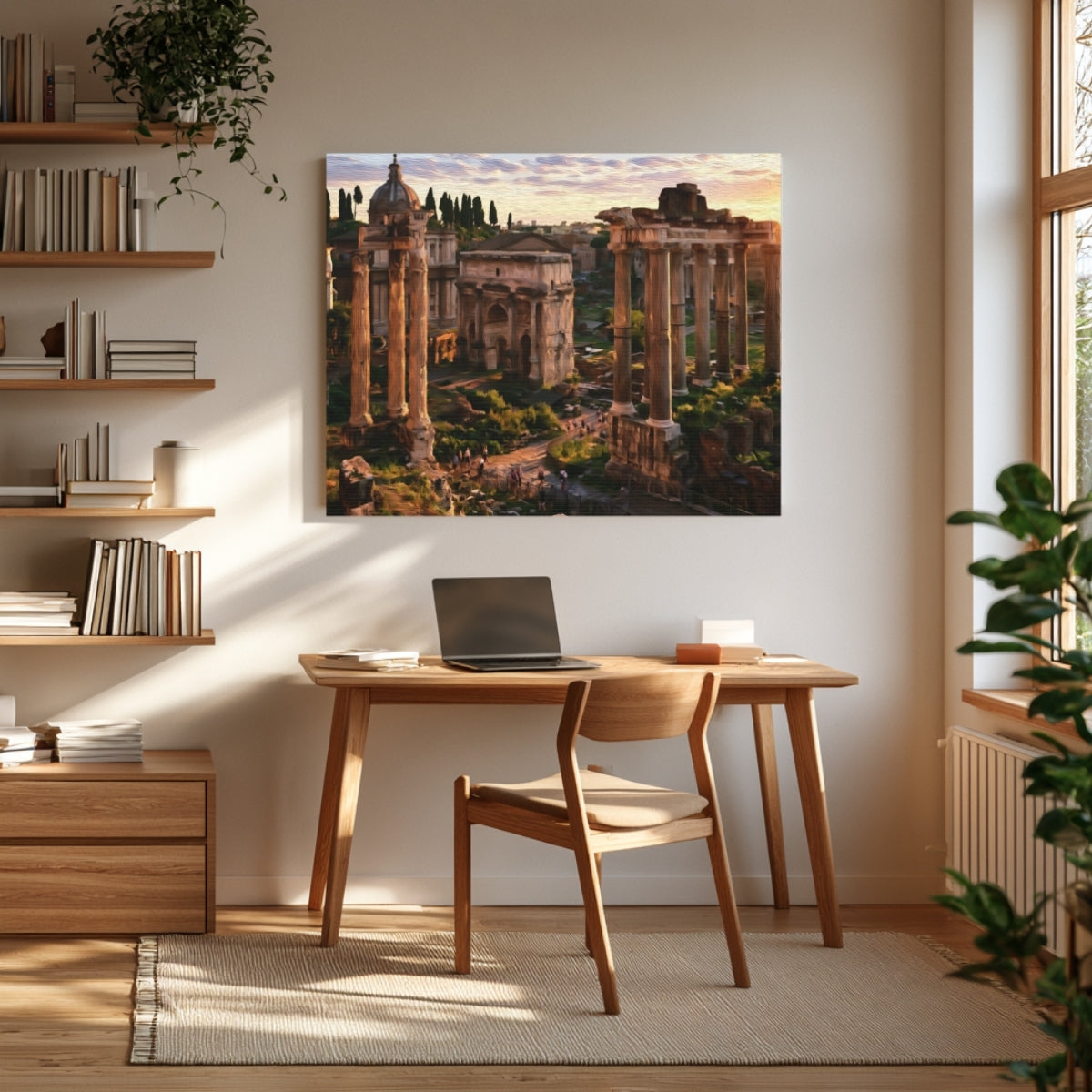 Roman Forum Ruins Sunset — Rome, Italy, view 3