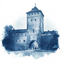 Rothenburg ob der Tauber canvas wall art