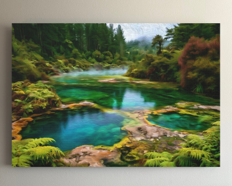 Geothermal Springs Forest Pool — Rotorua, New Zealand