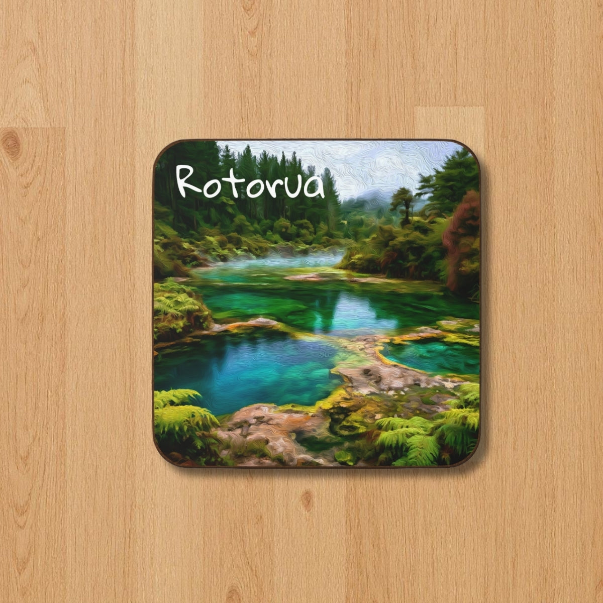 Geothermal Springs Forest Pool — Rotorua, New Zealand, study 1