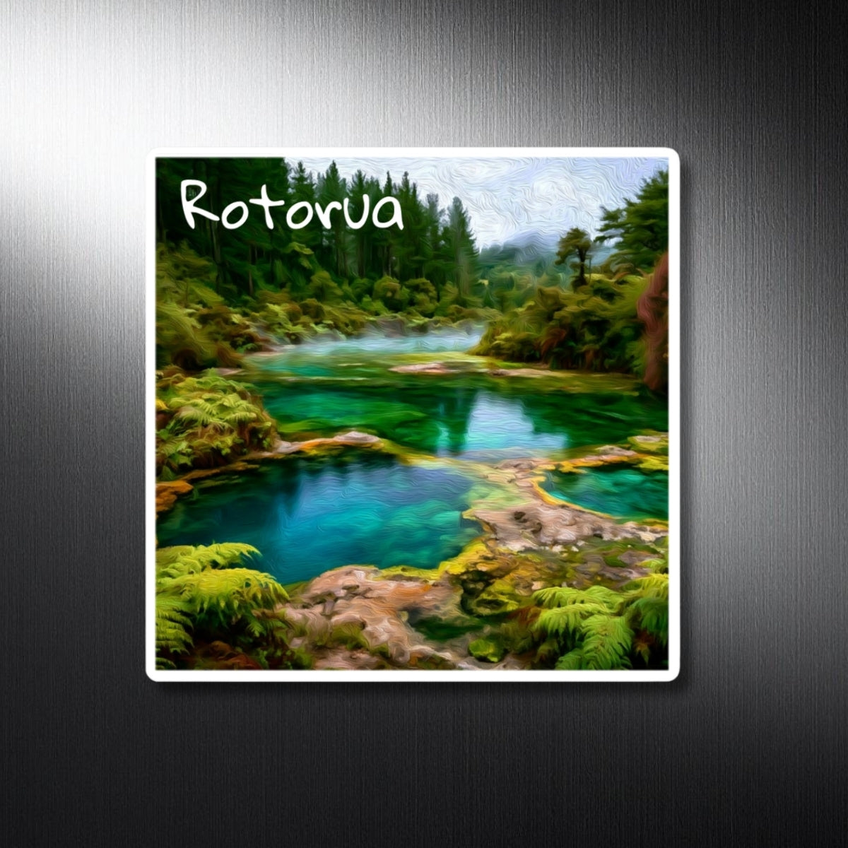 Geothermal Springs Forest Pool — Rotorua, New Zealand, study 1