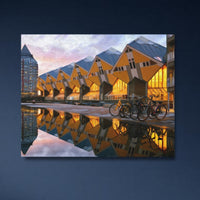 Cube Houses Canal Reflection — close-up thumbnail