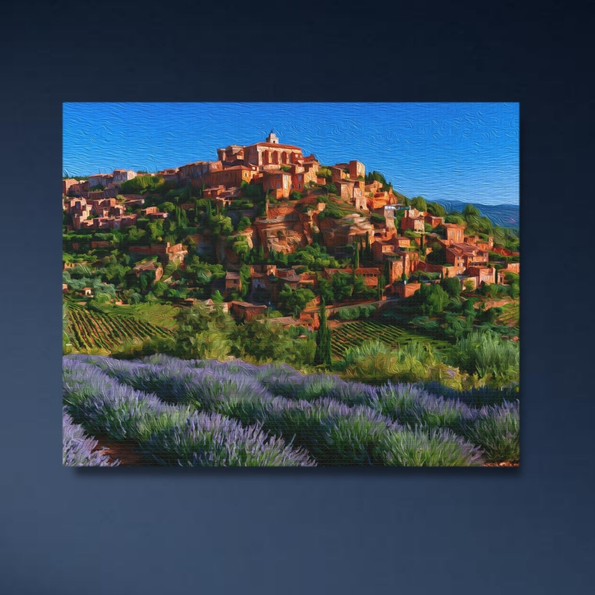 Roussillon Village Hilltop Ochre — Roussillon, France Study No. 4