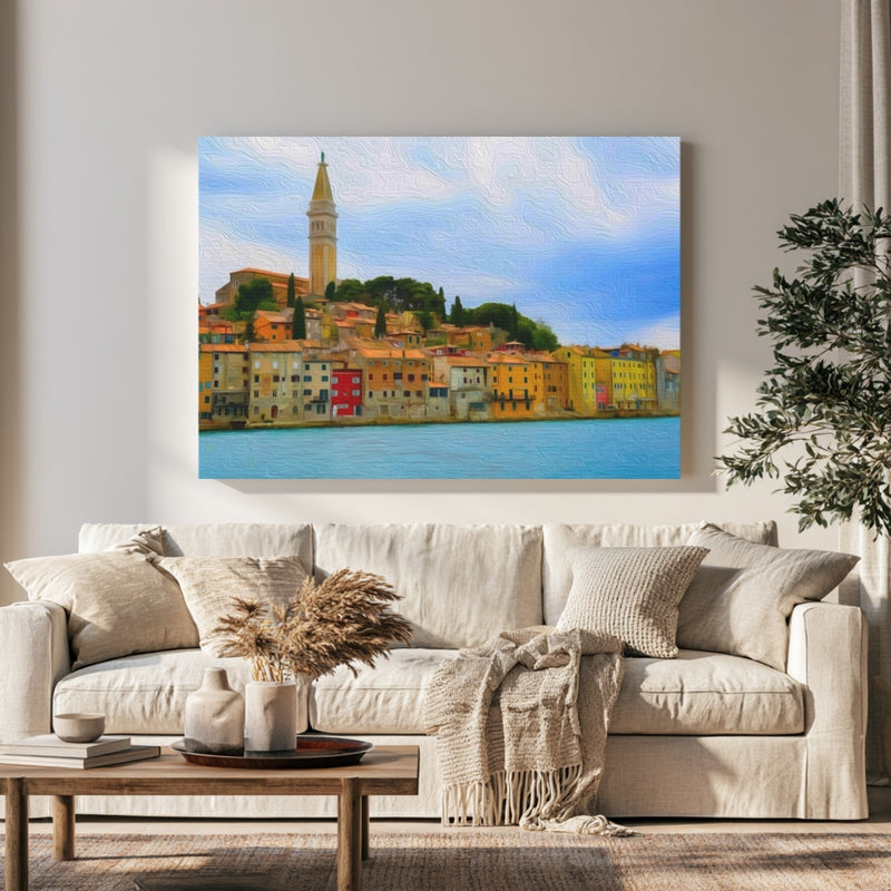 St. Euphemia Bell Tower & Old Town Waterfront — Rovinj, Croatia, view 1