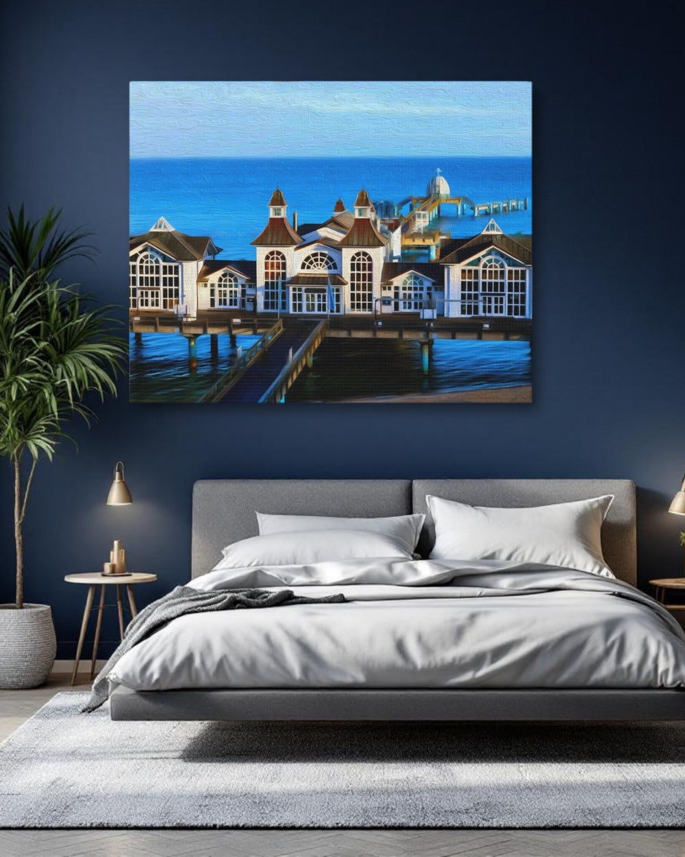 Rügen Island, Germany | Sellin Pier Baltic Sea | Original Series Gallery Canvas detail