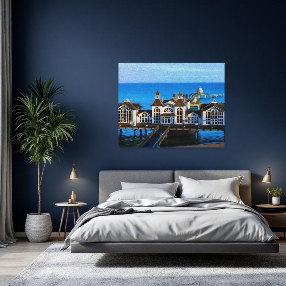 Rügen Island, Germany | Sellin Pier Baltic Sea | Original Series Gallery Canvas detail