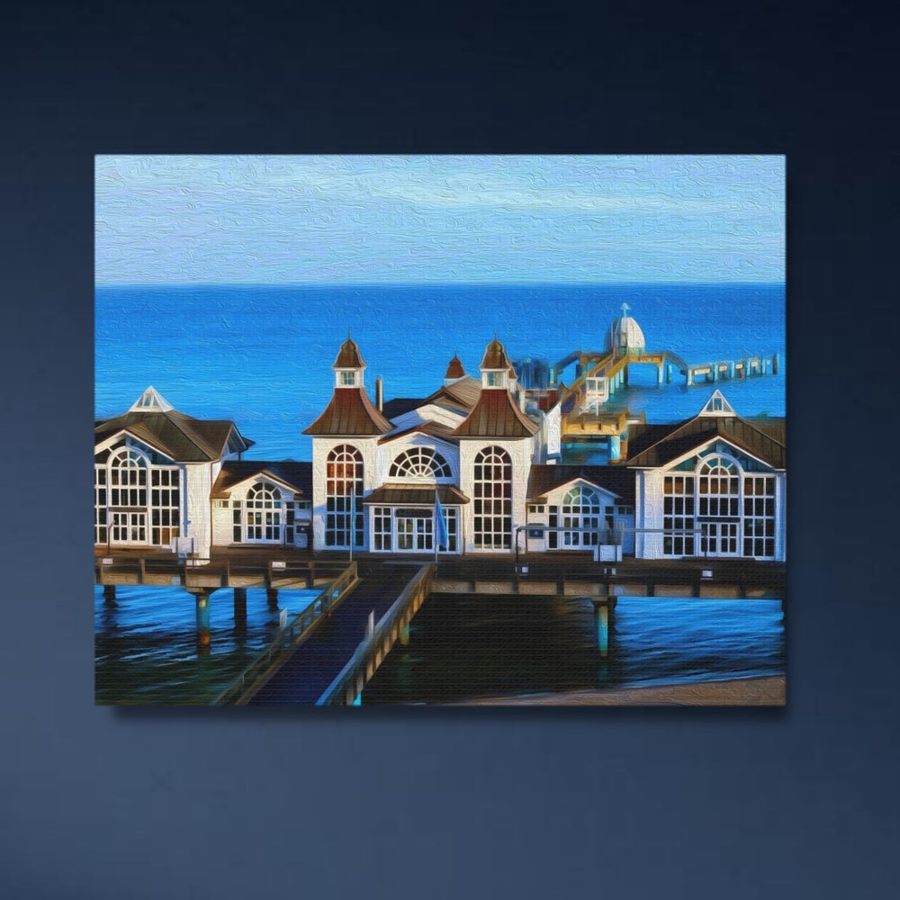 Rügen Island, Germany | Sellin Pier Baltic Sea | Original Series Gallery Canvas detail