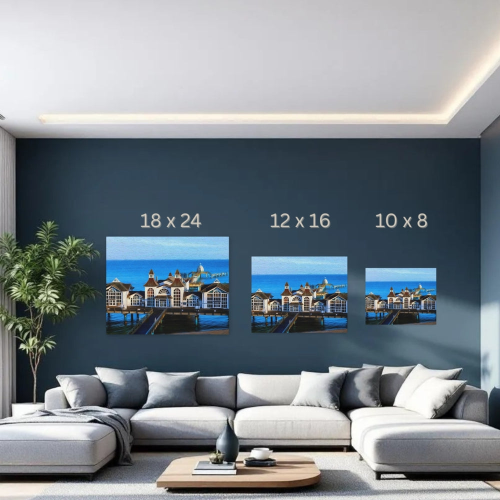 Rügen Island, Germany | Sellin Pier Baltic Sea | Original Series Gallery Canvas detail