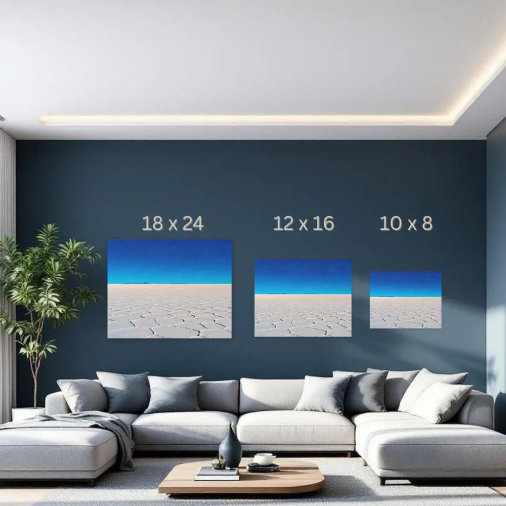Salar de Uyuni, Bolivia | Vast White Salt Flats | Original Series Gallery Canvas detail