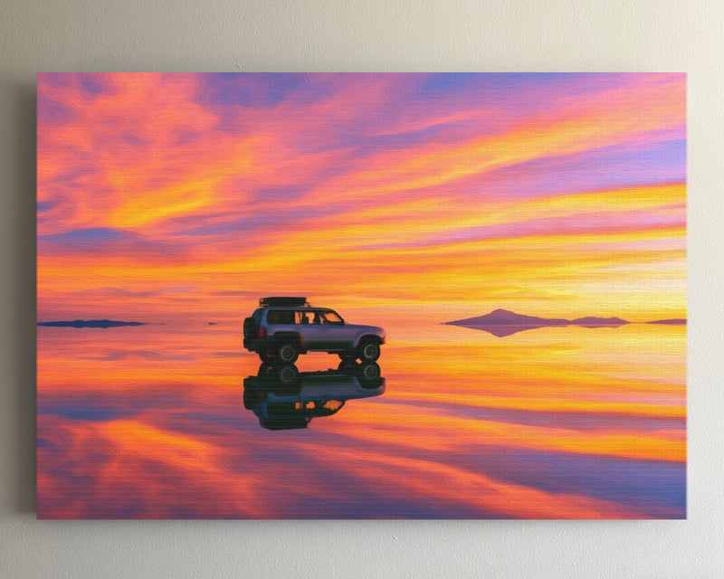 Salar de Uyuni Salt Flat Sunset — Salar de Uyuni, Bolivia