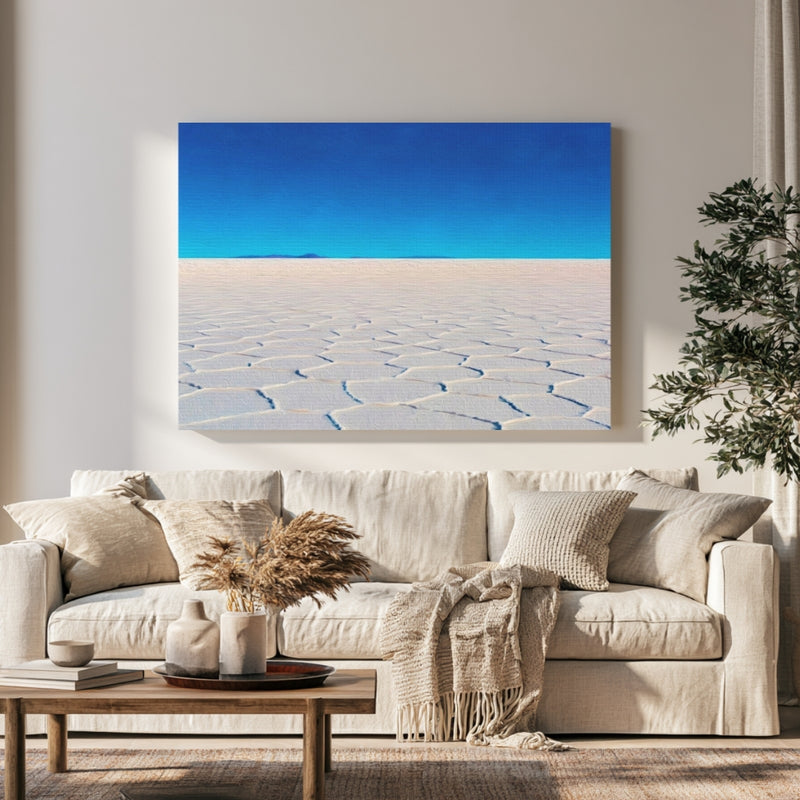 Vast White Salt Flats — Salar de Uyuni, Bolivia, view 1