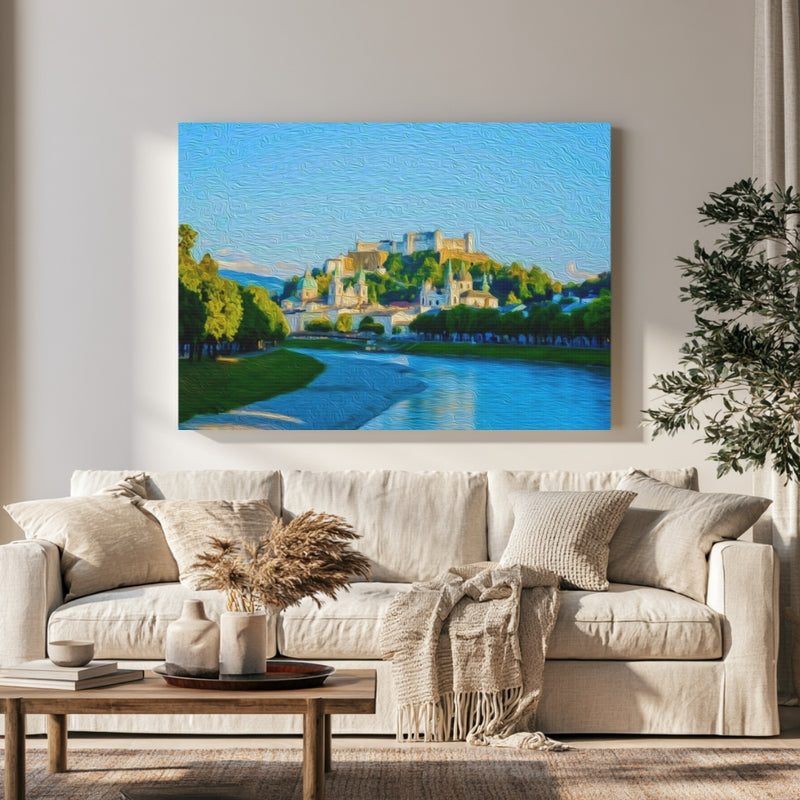 Salzach River Old Town — Salzburg, Austria, view 1