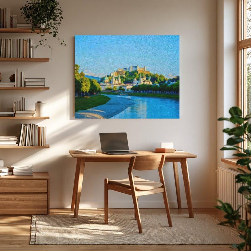 Salzach River Old Town — Salzburg, Austria, view 4