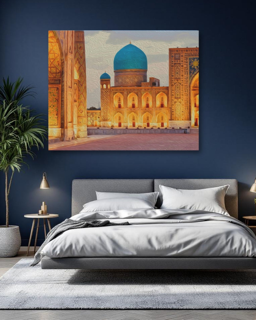 Samarkand, Uzbekistan | Registan Square Ancient Majesty | Original Series Gallery Canvas detail