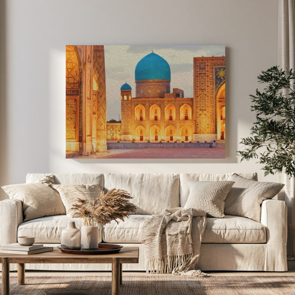 Samarkand, Uzbekistan | Registan Square Ancient Majesty | Original Series Gallery Canvas