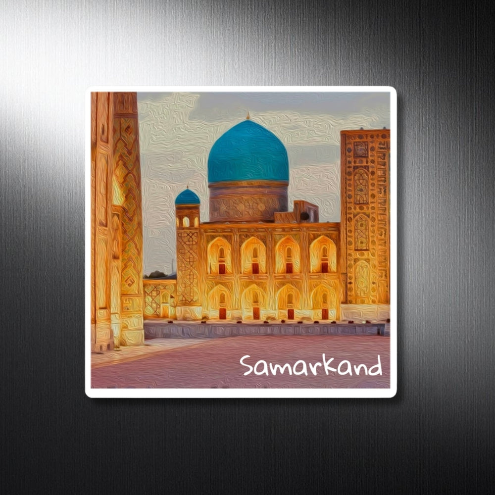 Samarkand, Uzbekistan | Registan Square Ancient Majesty | Original Series Decorative Magnet