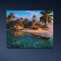 Tropical Island Beach Bungalows — close-up thumbnail