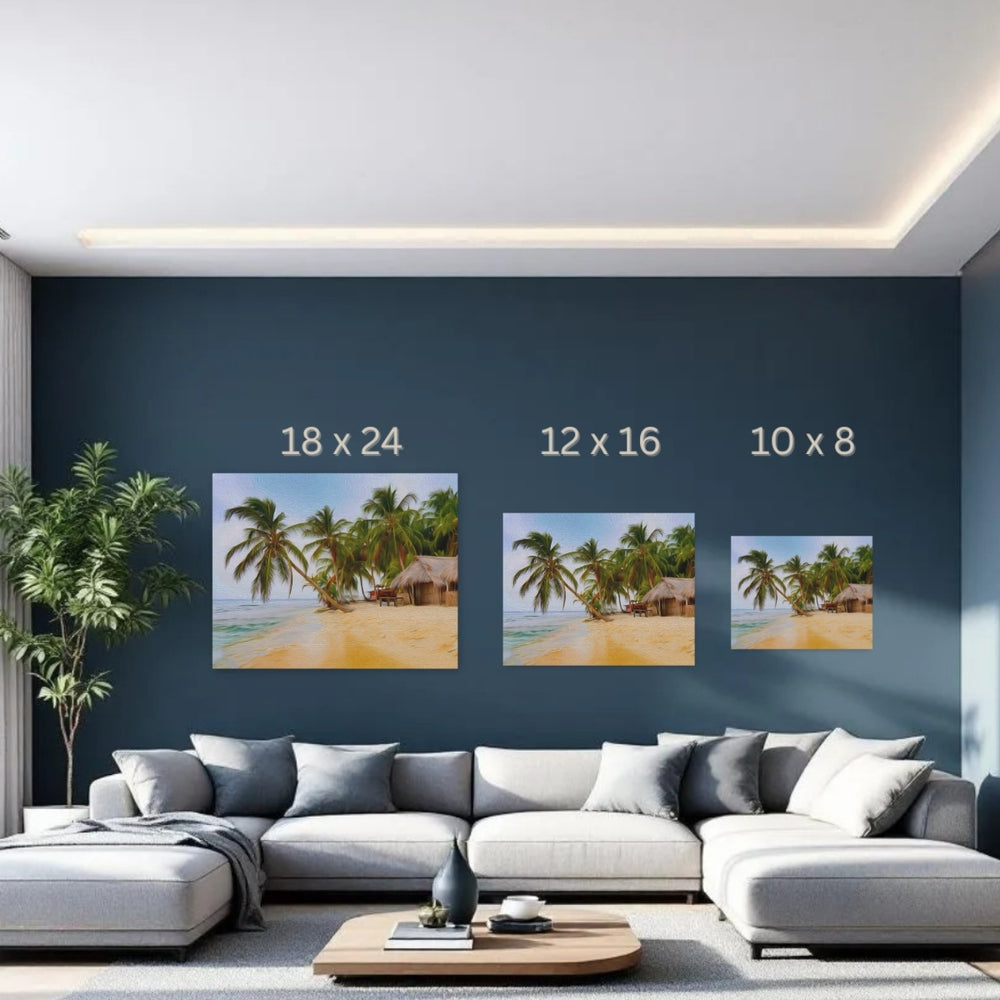 San Blas Islands, Panama | Tropical Island Beach Hut | Original Series Gallery Canvas detail