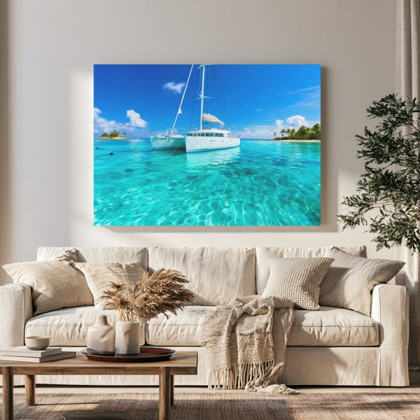 San Blas Islands, Panama | San Blas Catamaran Anchorage | Original Series Gallery Canvas