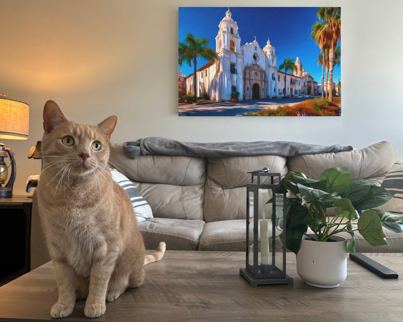 Mission Style Church Facade — San Diego, California, view 2