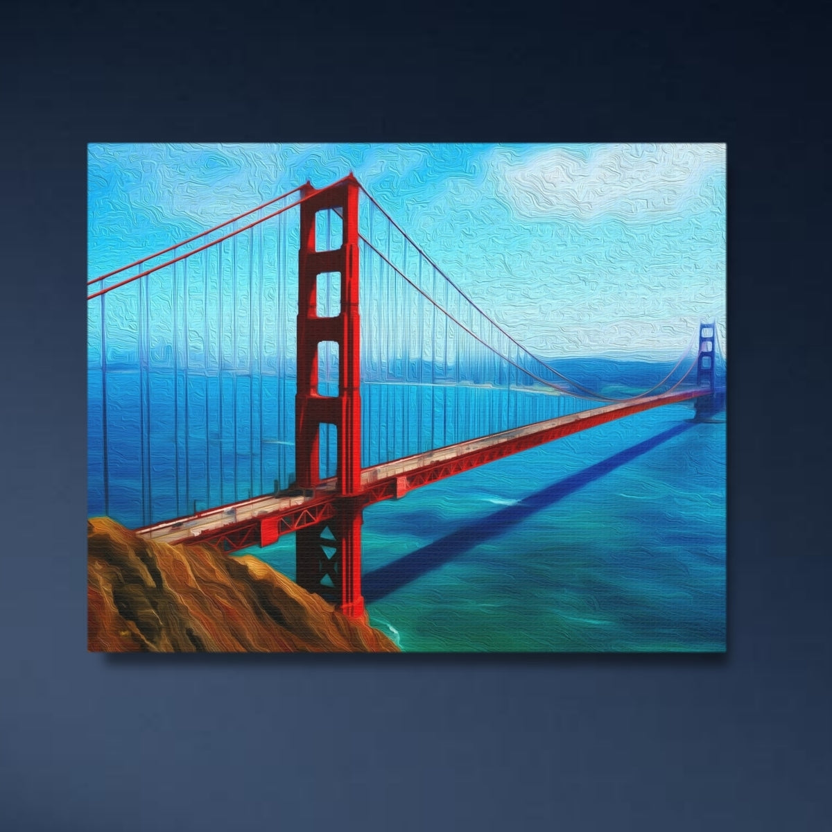 Golden Gate Bridge Bay — Research Area, close-up detail