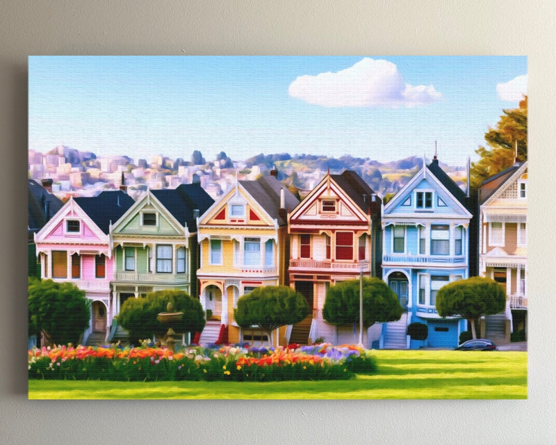 Victorian Row Houses Alamo Square — San Francisco, California