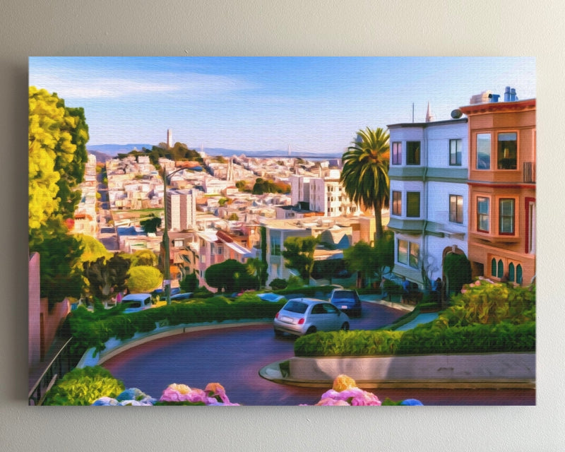 Lombard Street Hairpin Curves — San Francisco, California