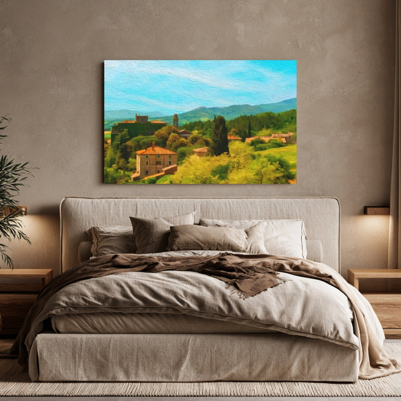 Tuscan Village Landscape — San Gimignano, Italy, view 6