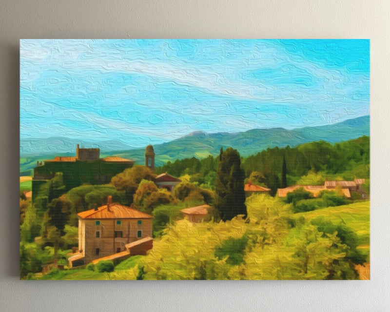 Tuscan Village Landscape — San Gimignano, Italy