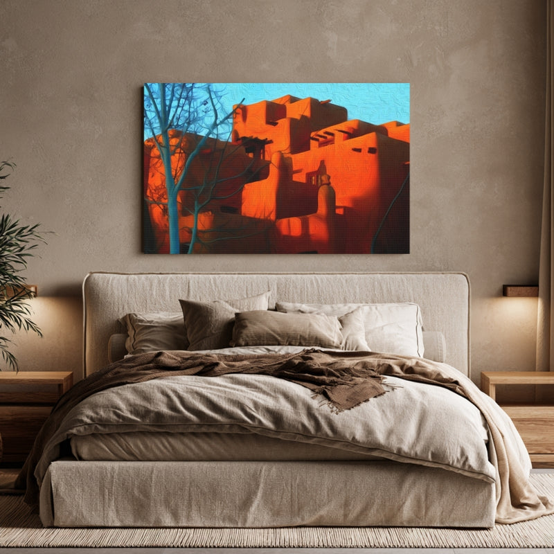 Adobe Pueblo Architecture — Santa Fe, New Mexico, view 6
