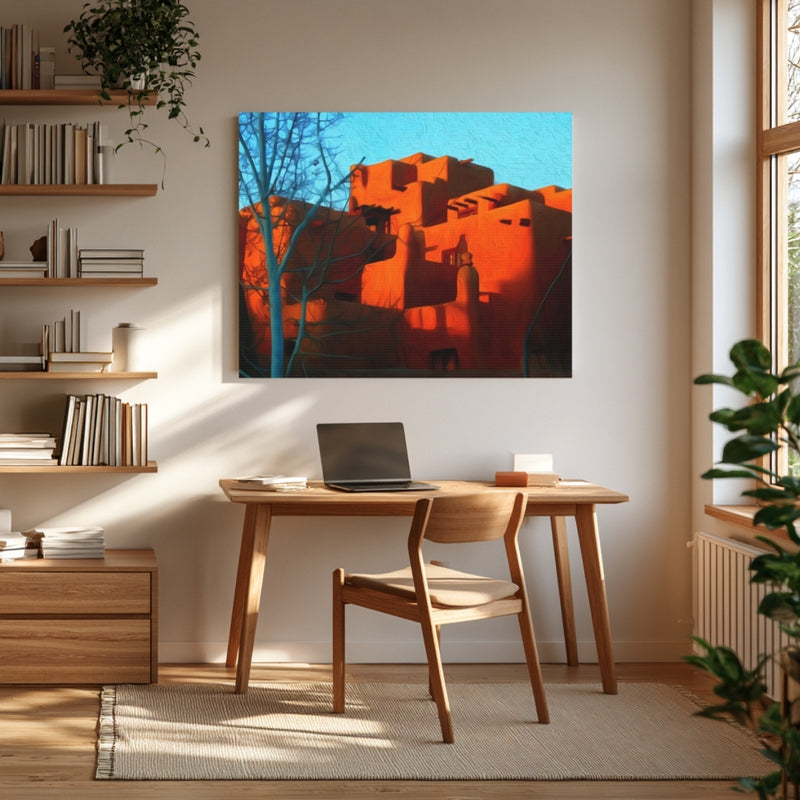 Adobe Pueblo Architecture — Santa Fe, New Mexico, view 4