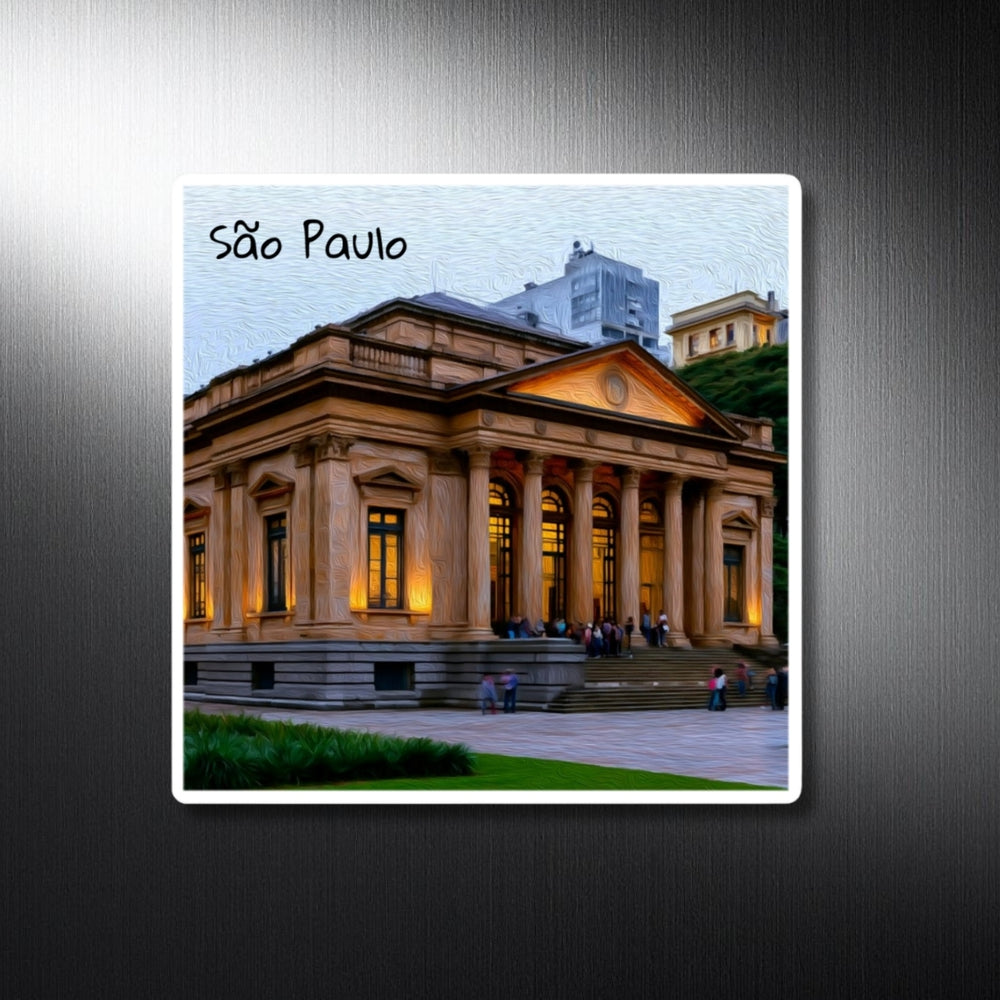 São Paulo, Brazil | Neoclassical Cultural Pavilion | Original Series Decorative Magnet