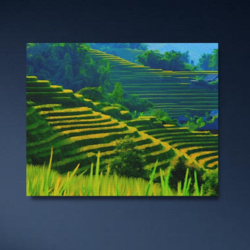 Sapa, Vietnam | Rice Terraces of Sapa | Original Series Gallery Canvas detail