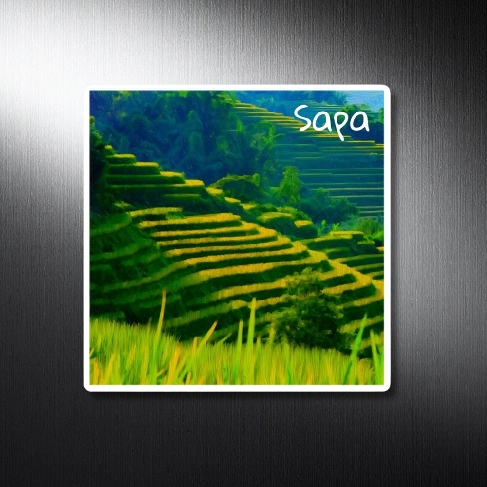 Sapa, Vietnam | Rice Terraces of Sapa | Original Series Decorative Magnet