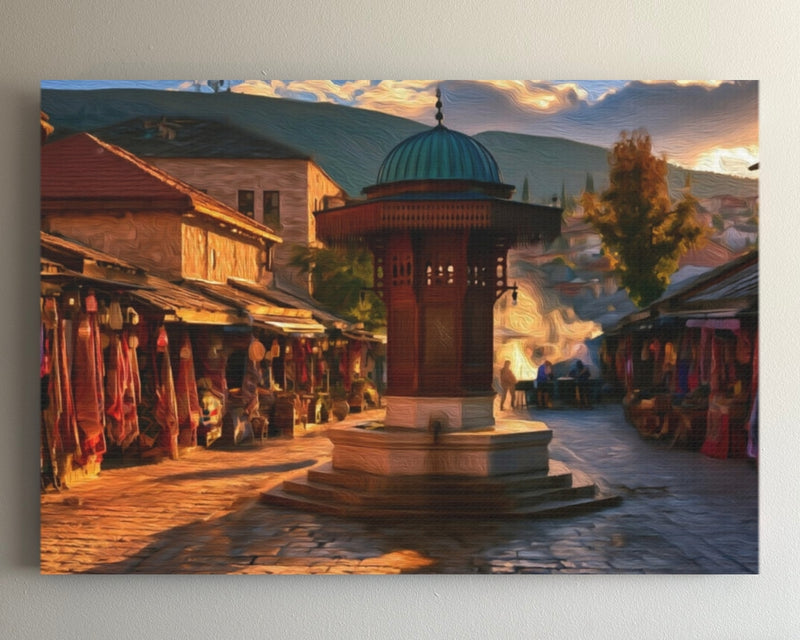 Sebilj Fountain, Baščaršija Square — Sarajevo, Bosnia and Herzegovina