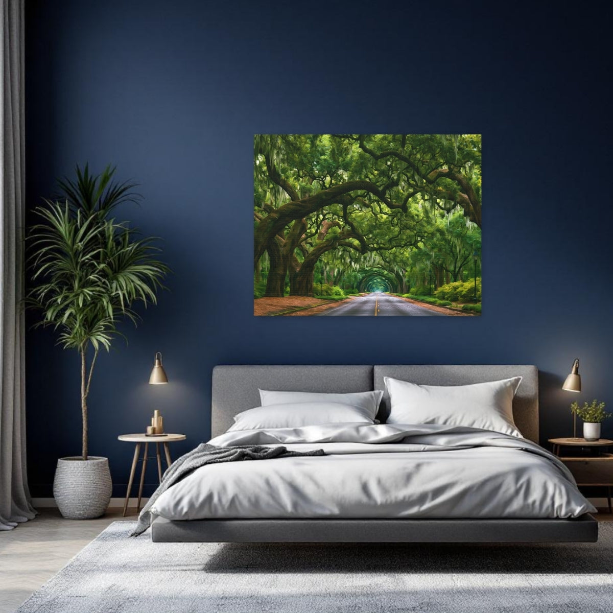Savannah, Georgia | Wormsloe Historic Site Oaks | Original Series Gallery Canvas detail