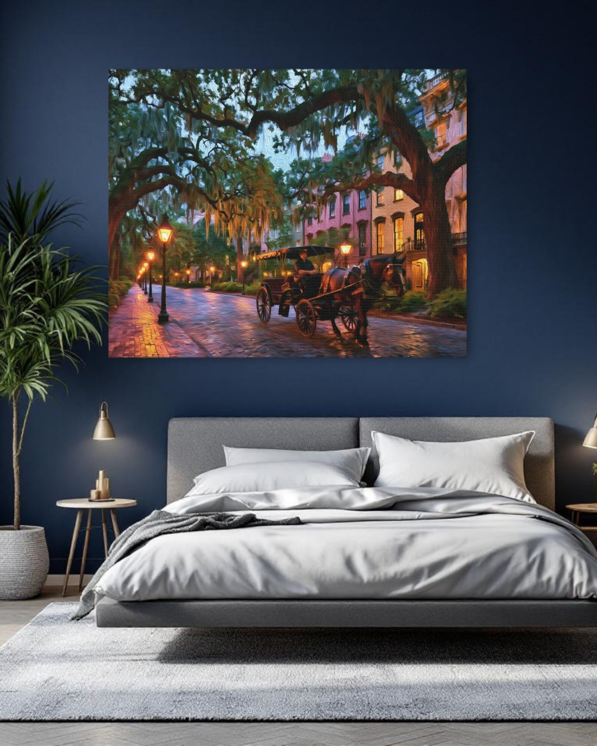 Savannah, Georgia | Savannah Spanish Moss Boulevard | Original Series Gallery Canvas detail