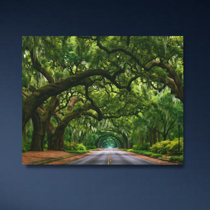 Savannah, Georgia | Wormsloe Historic Site Oaks | Original Series Gallery Canvas