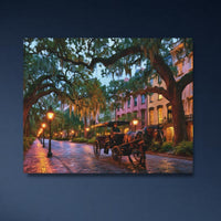 Historic District Horse-Drawn Carriage by Night — close-up thumbnail