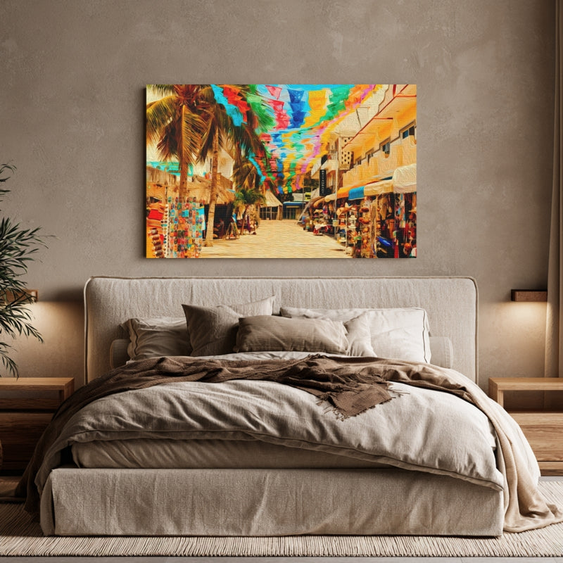 Colorful Village Market Street — Sayulita, Mexico, view 6