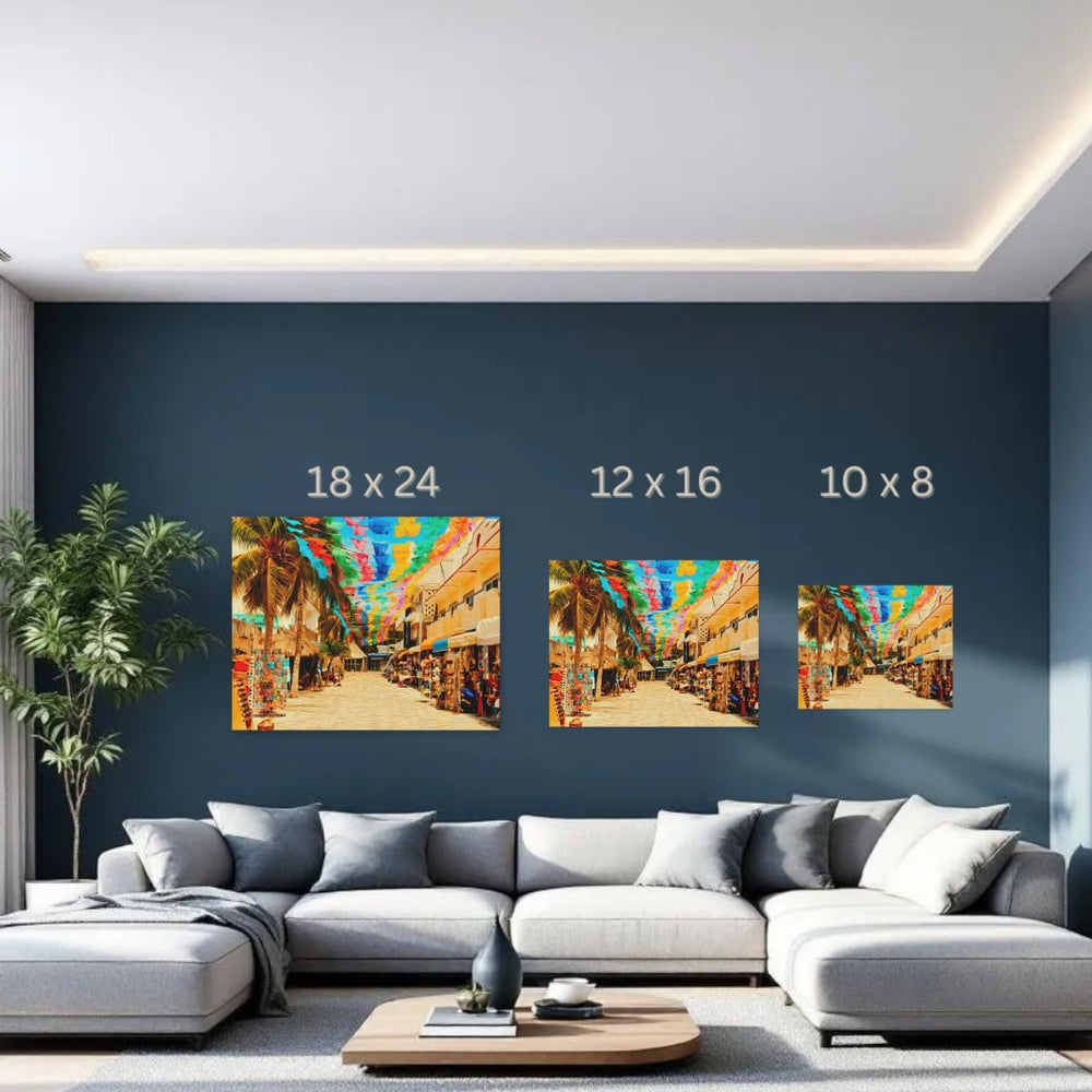 Sayulita, Mexico | Colorful Village Market Street | Original Series Gallery Canvas detail