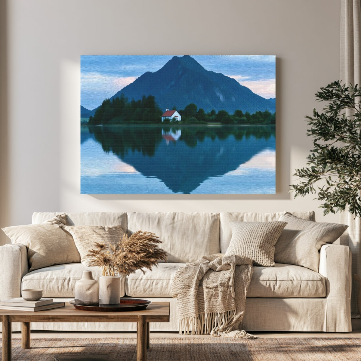 Alpsee Lake Mountain Reflection — Schwangau, Germany, view 1