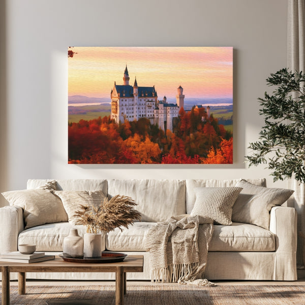 Neuschwanstein Castle Autumn Hillside