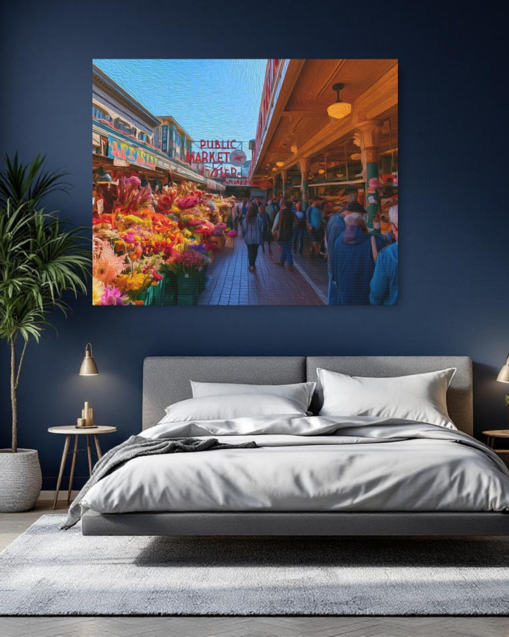 Seattle, Washington | Pike Place Public Market | Original Series Gallery Canvas detail