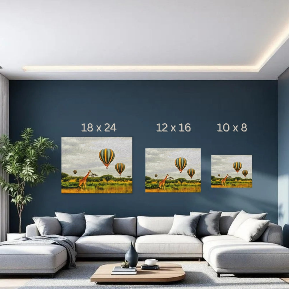 Serengeti, Tanzania | Savanna Balloon Safari | Original Series Gallery Canvas detail