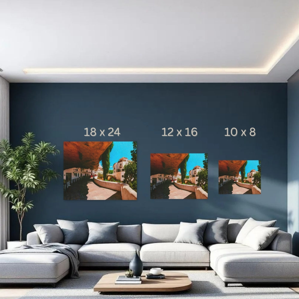 Setenil de las Bodegas, Spain | Village Beneath Ancient Rock | Original Series Gallery Canvas detail